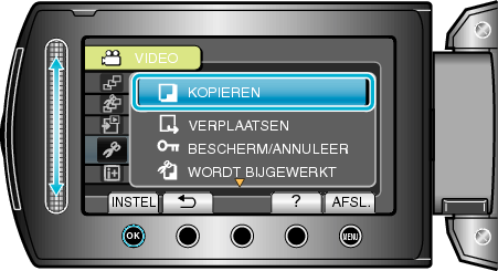 Selecting "COPY"