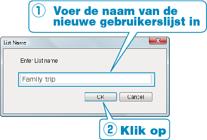 Adding user list