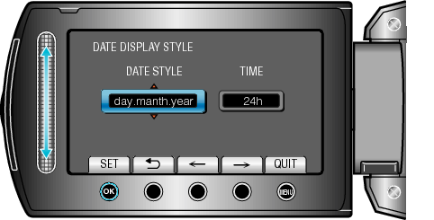 Setting the display style
