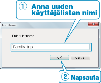 Adding user list