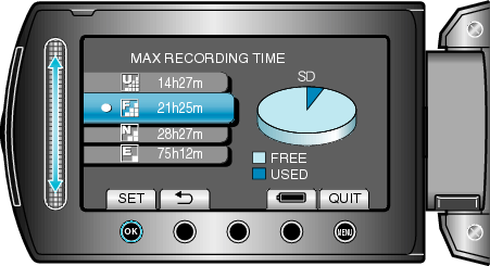 Remaining Recording Time