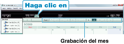 Calendar display