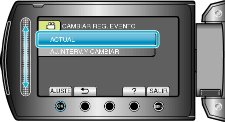 Selecting "CURRENT"