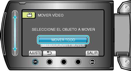 Selecting "MOVE ALL"