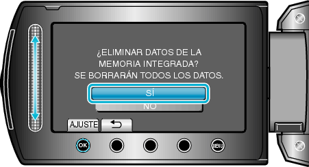 Selecting "YES"