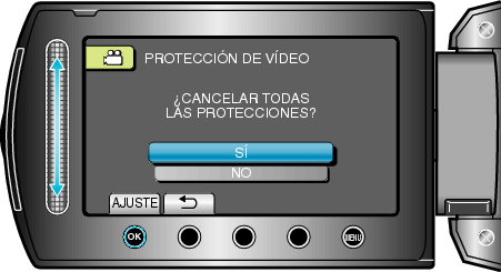 Selecting "YES"