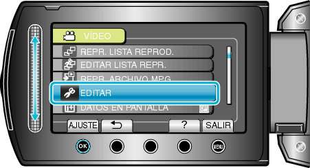 Selecting "EDIT"