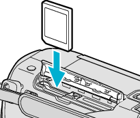 Inserting an SD card