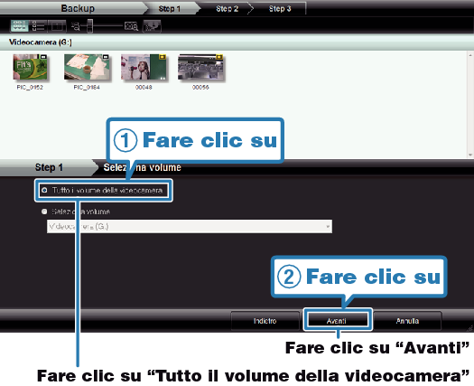 Selecting all volume