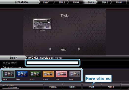 Selecting top menu