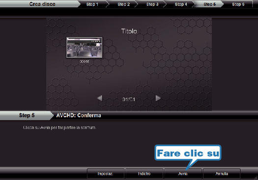 Copying to disc