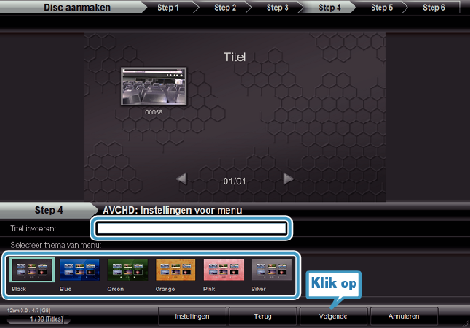 Selecting top menu
