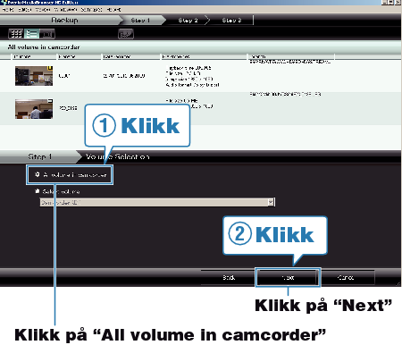Selecting all volume