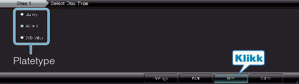 Selecting disc type