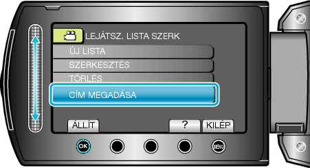 EDIT PLAYLIST (SET TITLE)