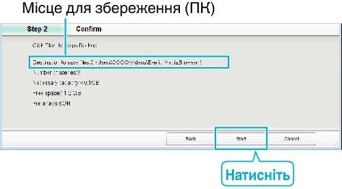 Backup starts