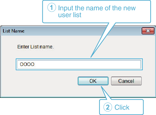 Adding user list
