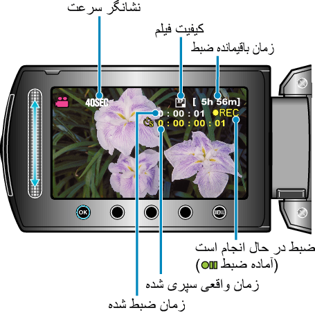 Indications during time-lapse recording