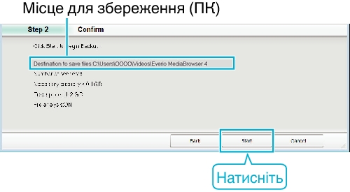 Backup starts