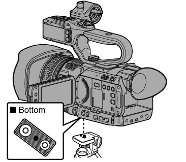 GY-HM200_Tripod