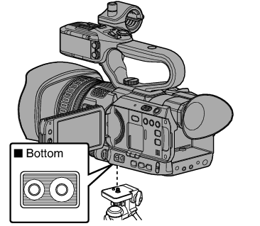 GY-HM200_Tripod